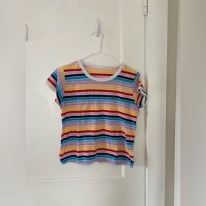 Rainbow babydoll shirt